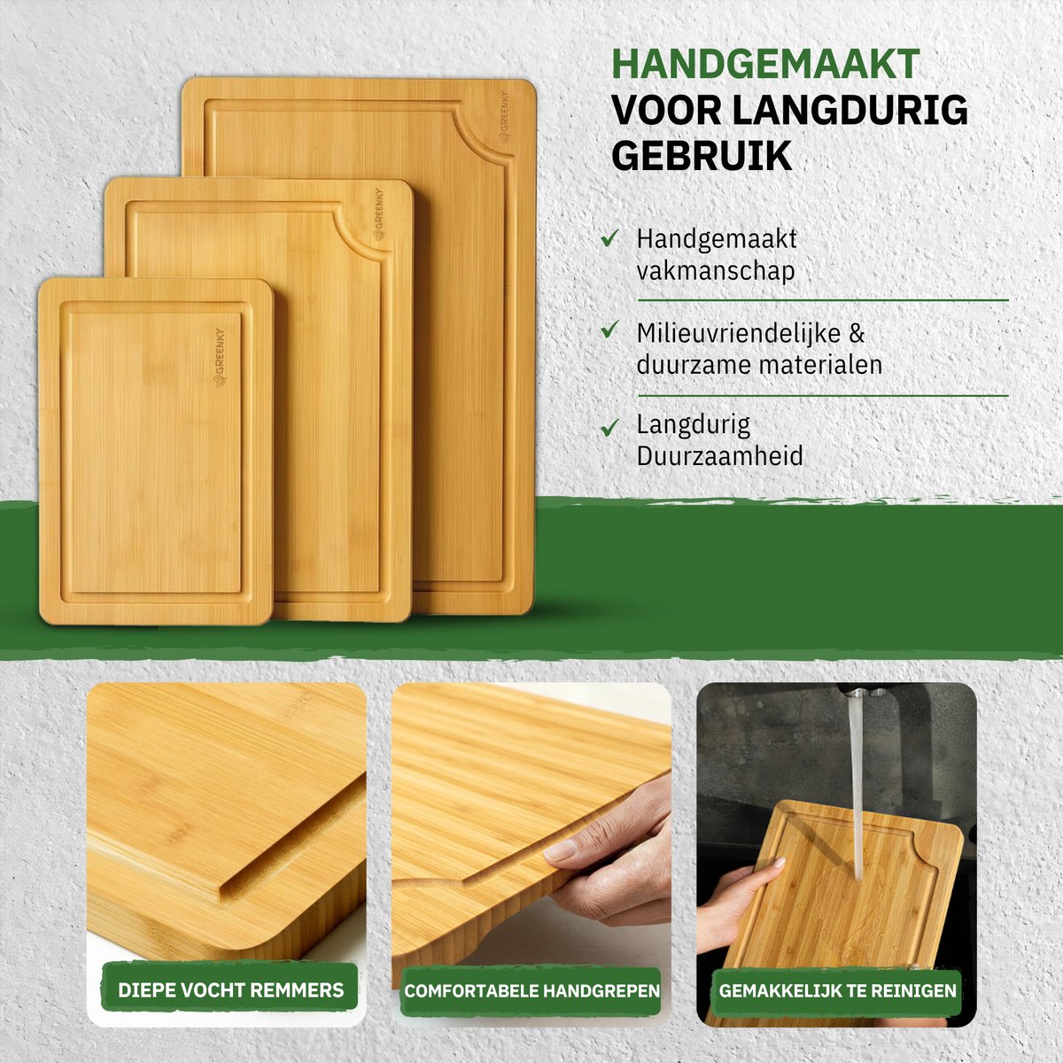 Greenky Snijplanken Hout