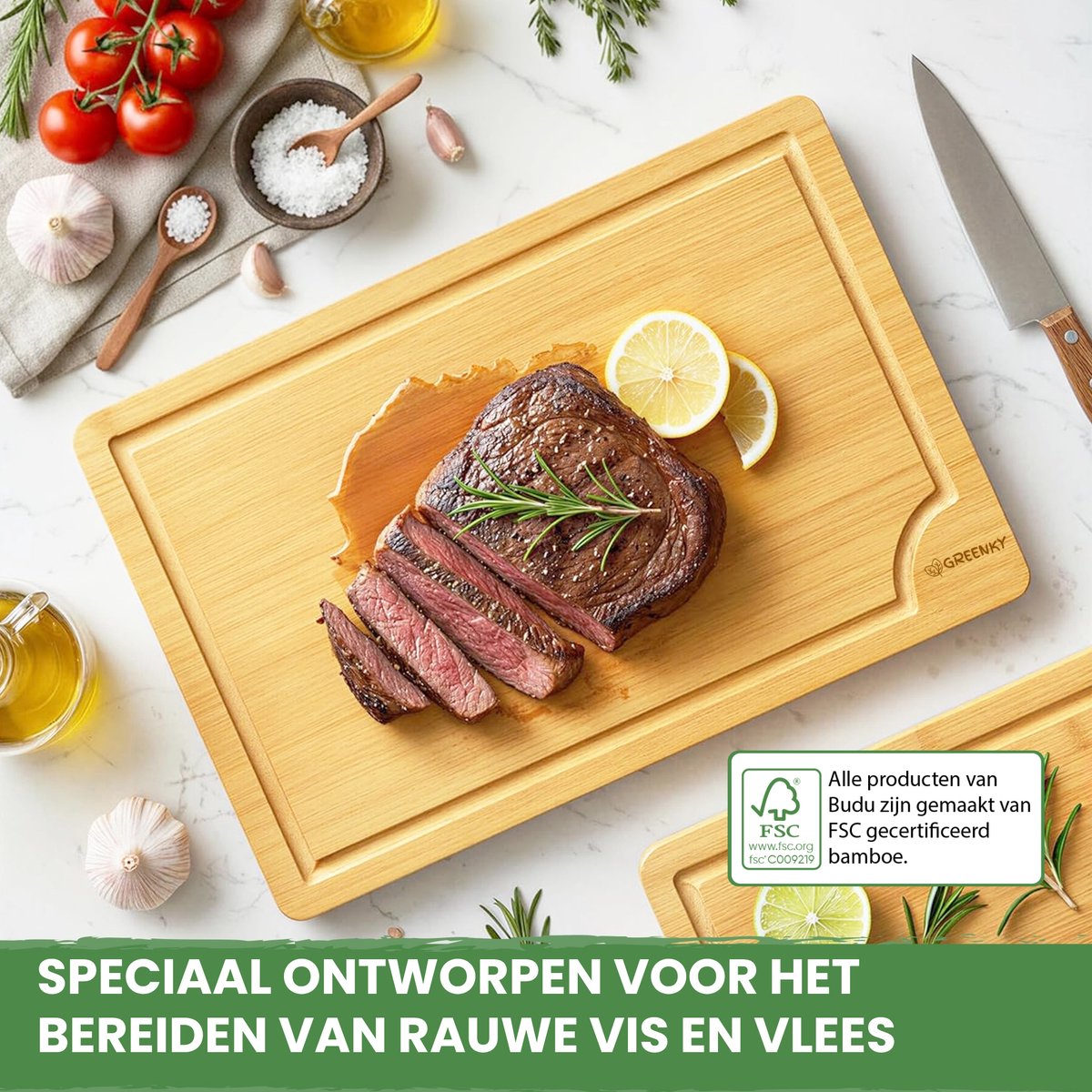 Greenky Snijplanken Hout
